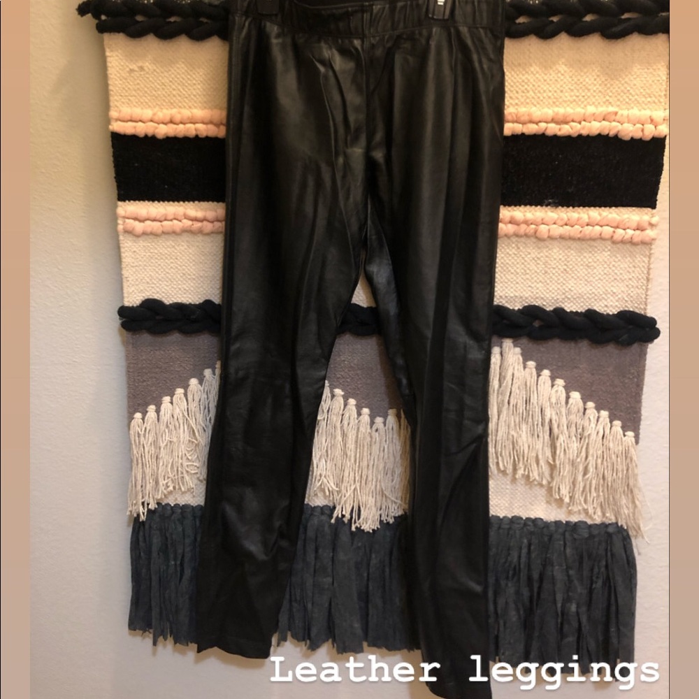 Leather leggings